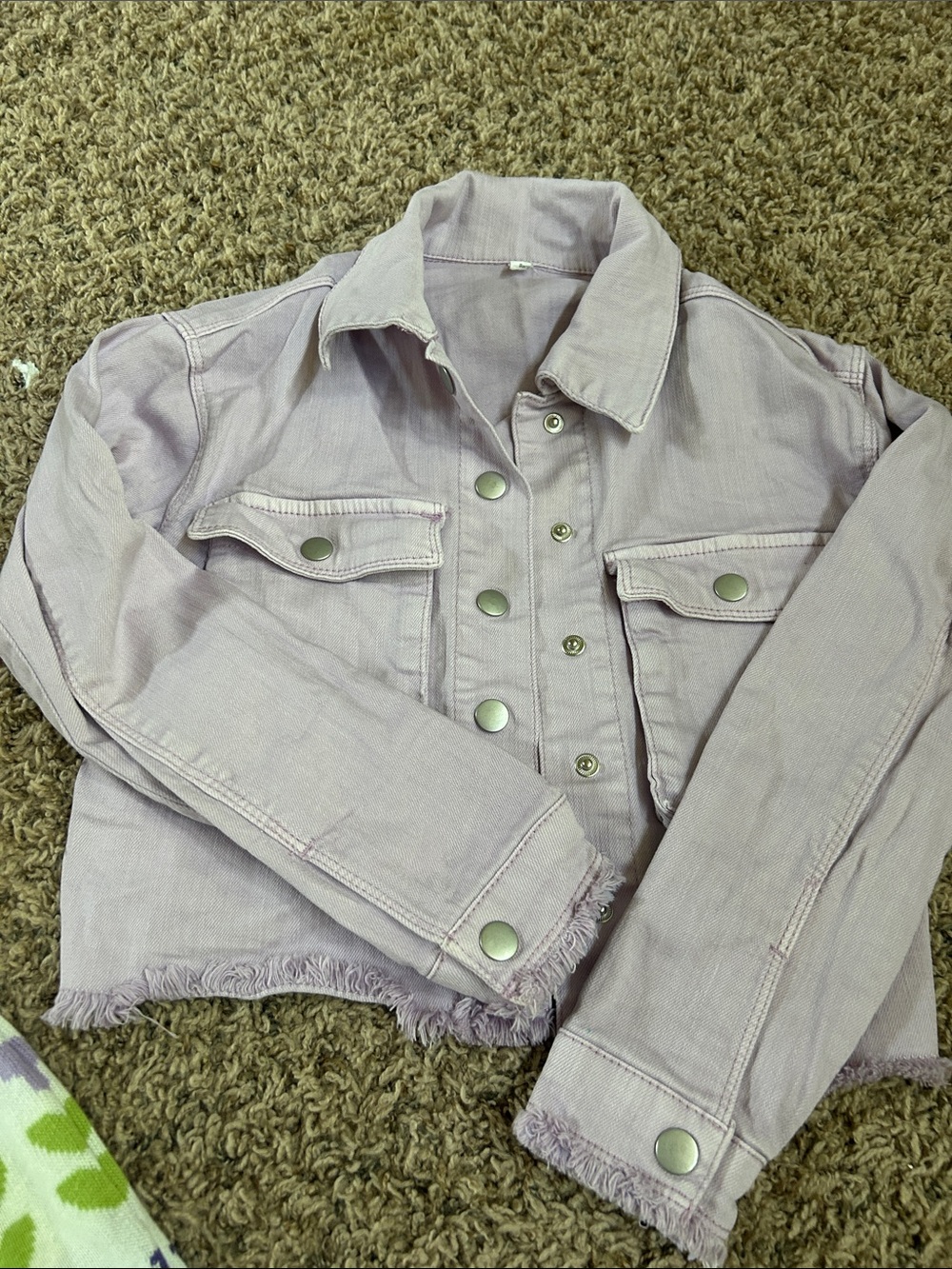 Gymboree Lavender Floral Knit Dress with Jacket from Maurice’s and Leggings - Picture 4 of 5